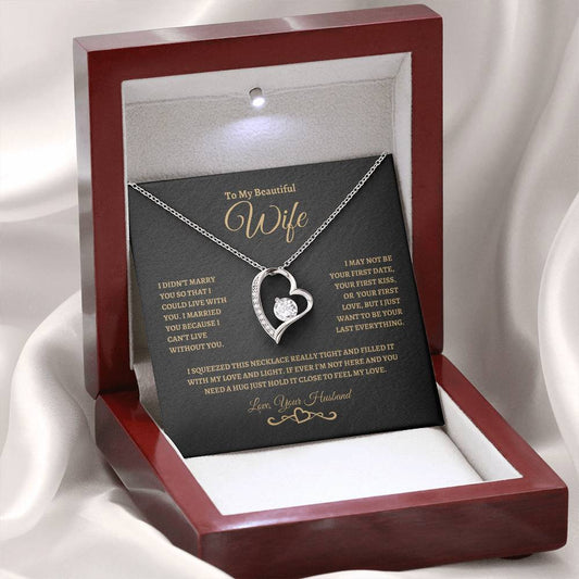 To My Beautiful Wife | Forever Love Necklace | GB