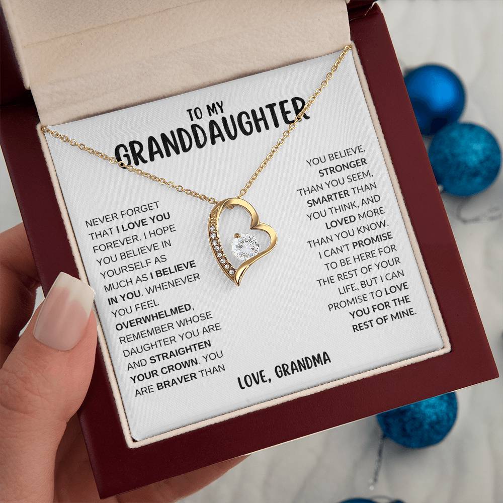 To My Granddaughter | Forever Love Necklace