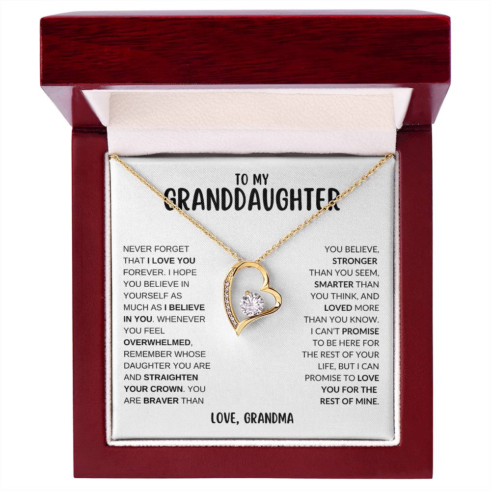 To My Granddaughter | Forever Love Necklace