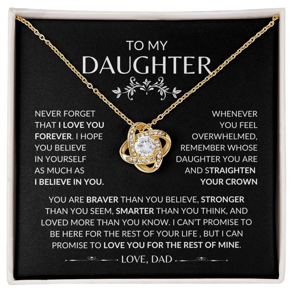 To My Daughter | Love Knot Necklace