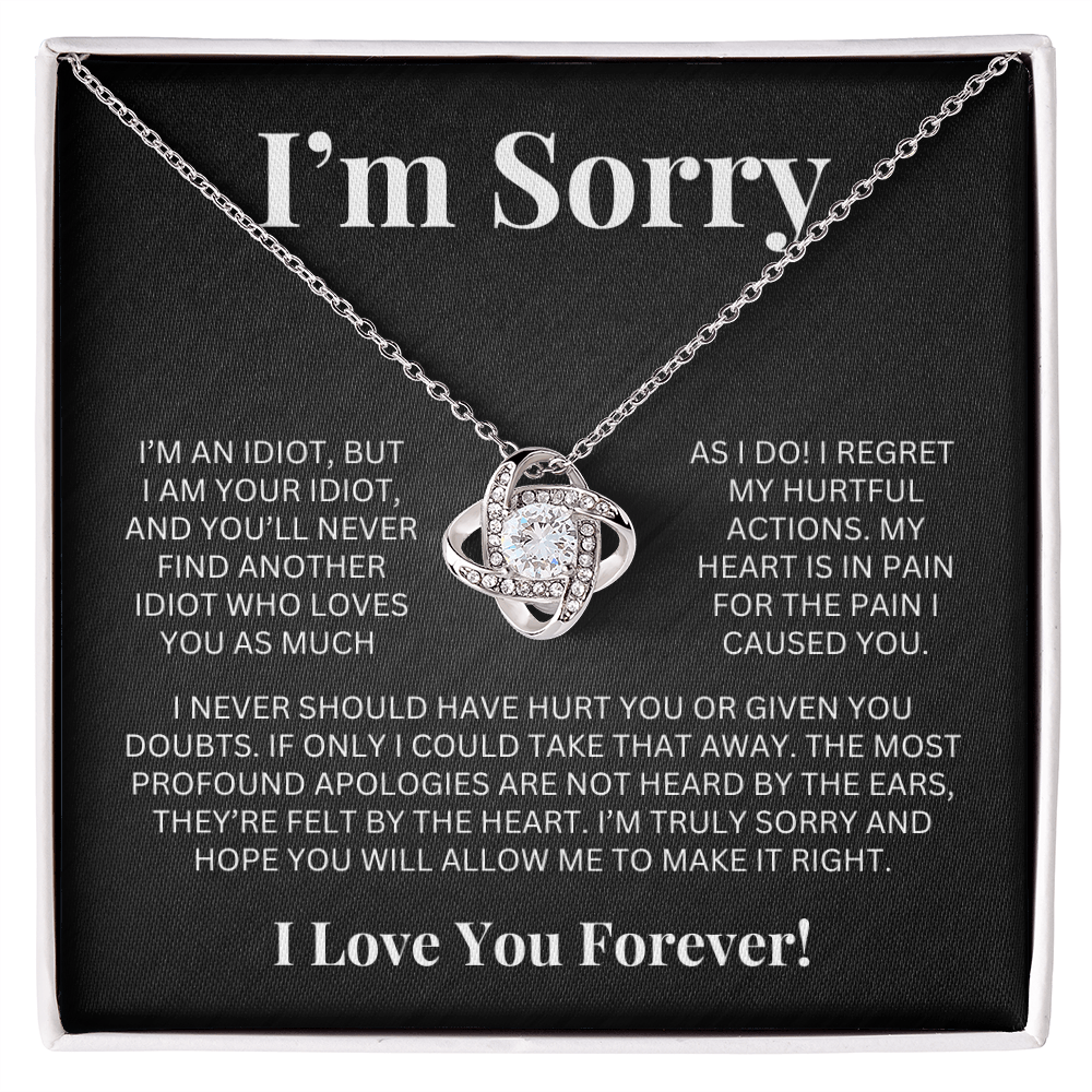 Apology Gift For Her - Love Knot Necklace