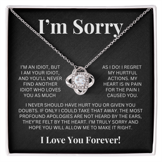 Apology Gift For Her - Love Knot Necklace