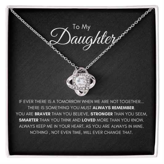 To My Daughter | Love Knot Necklace