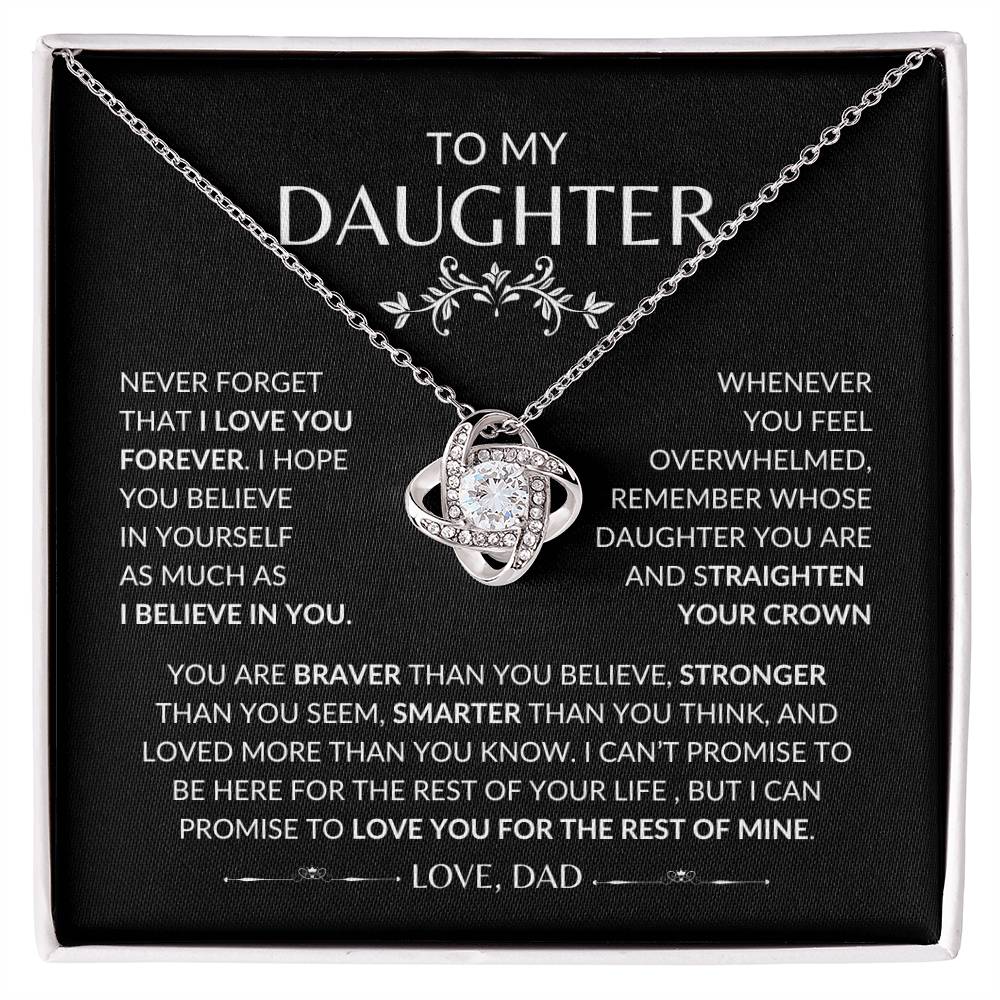 To My Daughter | Love Knot Necklace