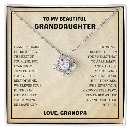 To My Beautiful Granddaughter | Always Be Brave And Be Strong, Love Grandpa