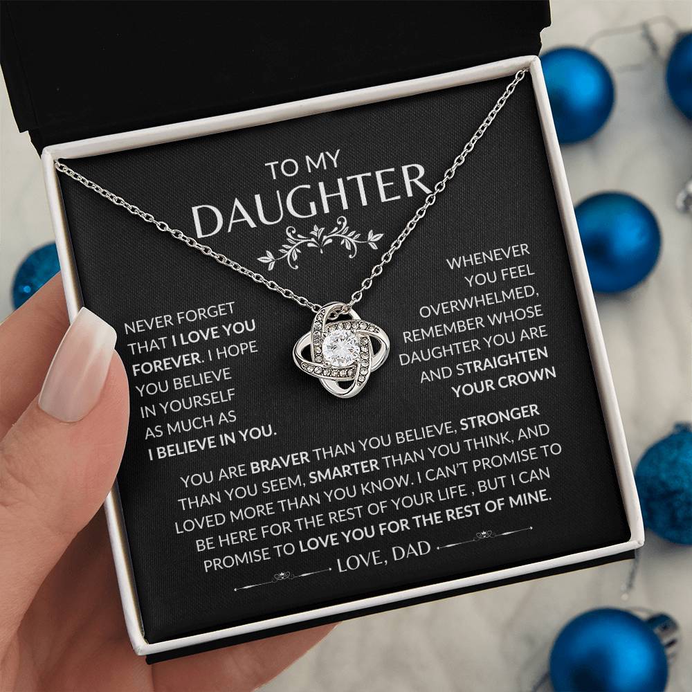 To My Daughter | Love Knot Necklace