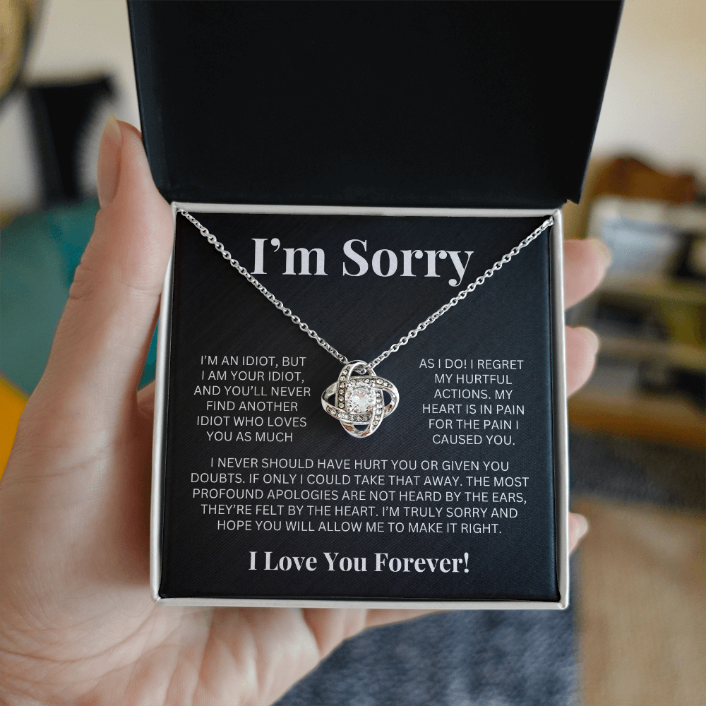 Apology Gift For Her - Love Knot Necklace