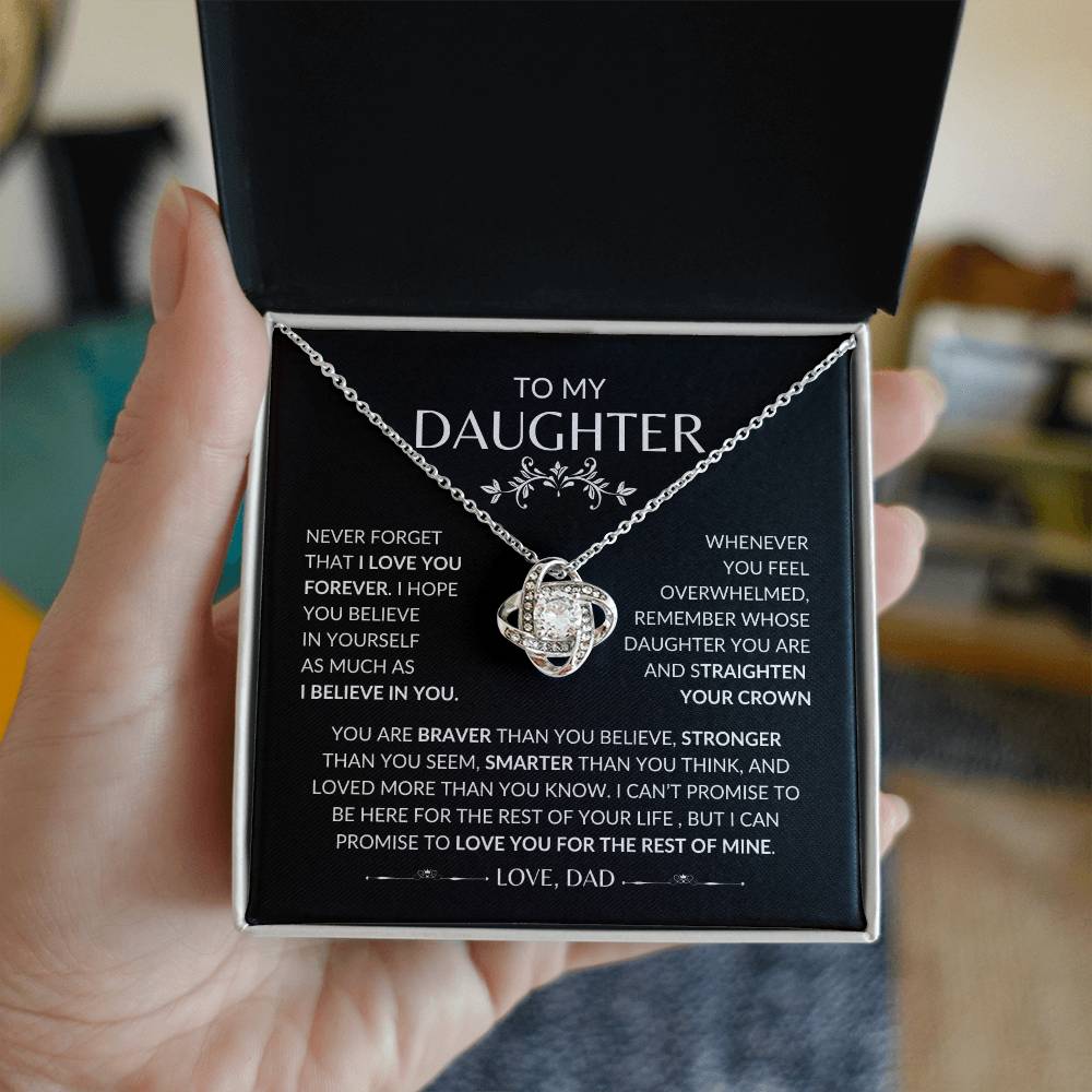 To My Daughter | Love Knot Necklace