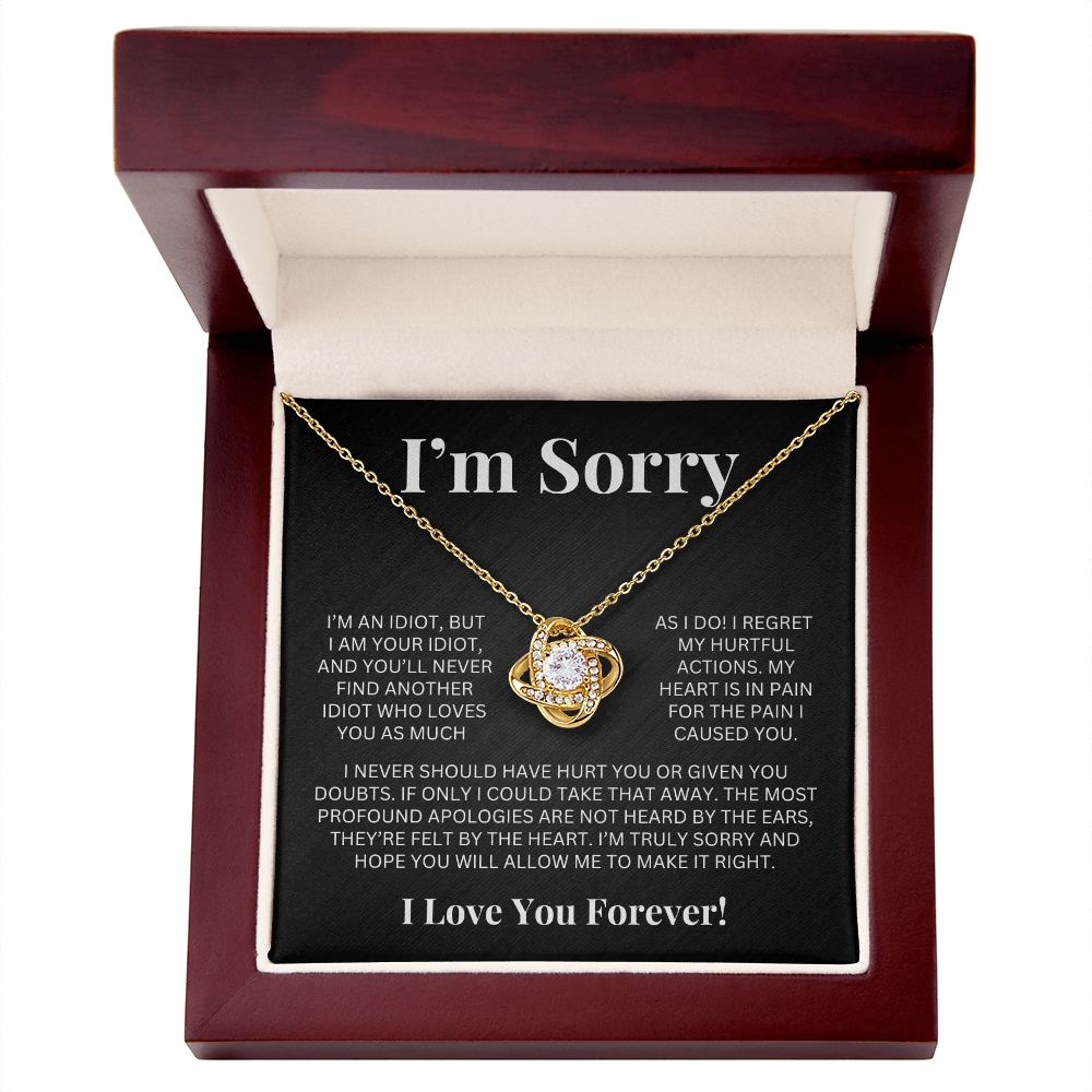 Apology Gift For Her - Love Knot Necklace