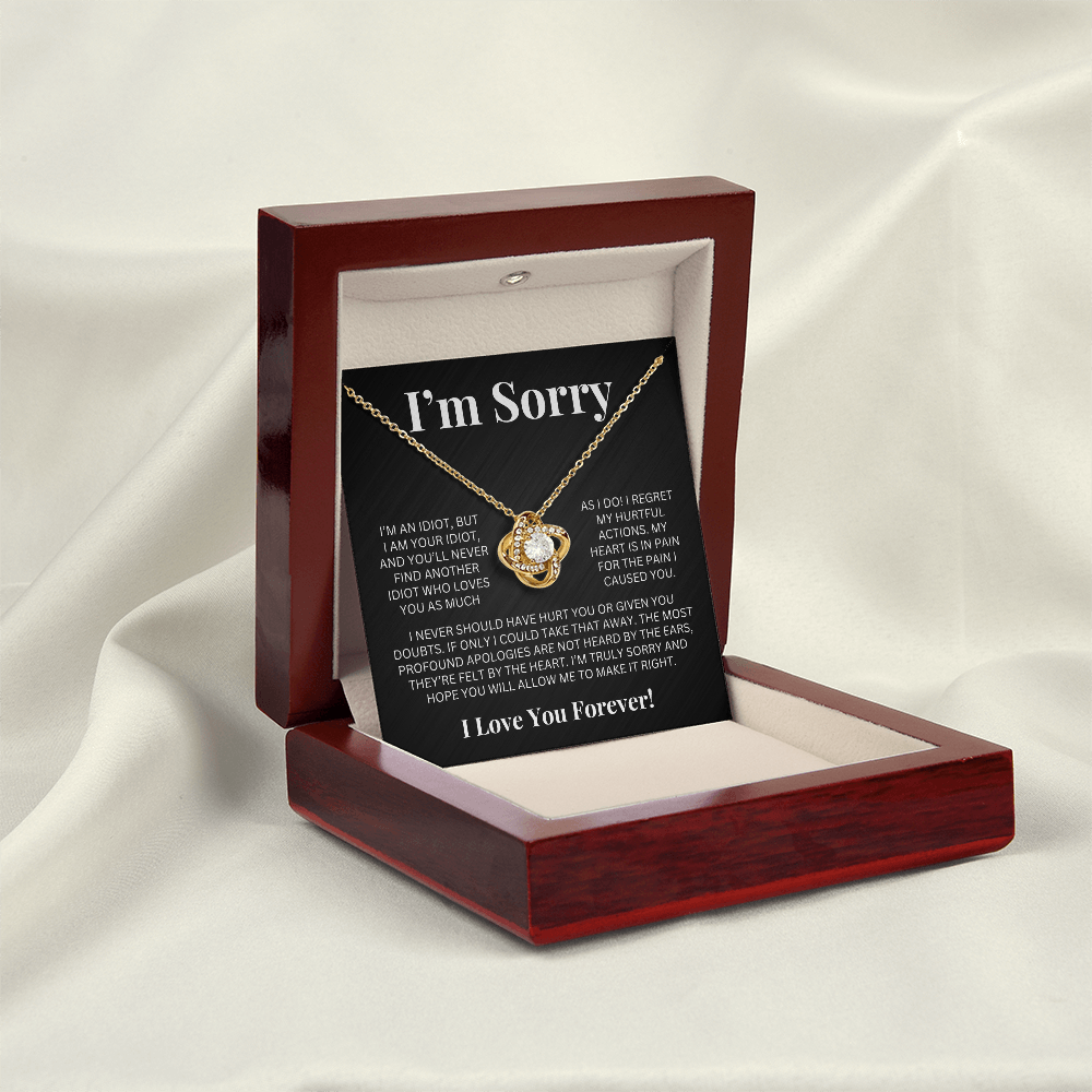 Apology Gift For Her - Love Knot Necklace
