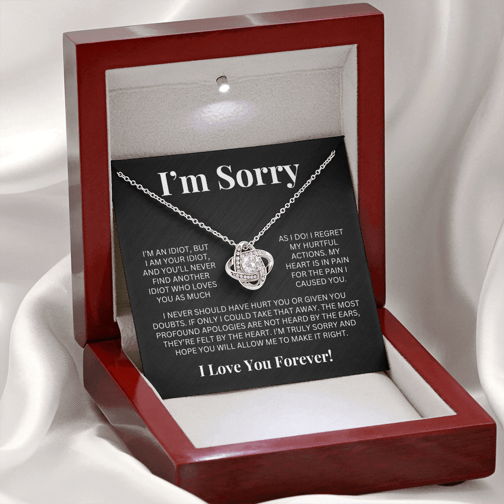 Apology Gift For Her - Love Knot Necklace
