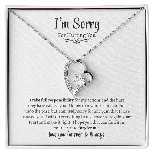 I'm sorry for hurting you | Forever Love Necklace