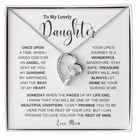 To My Lovely Daughter | Forever Love Necklace from Mom