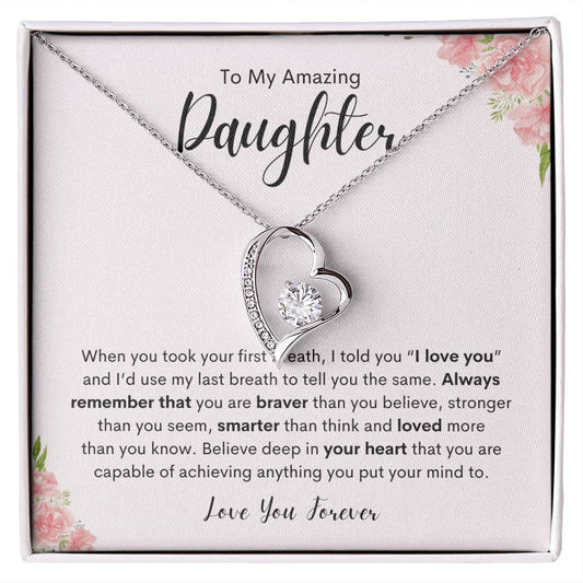 To My Amazing Daughter | Forever Love Necklace