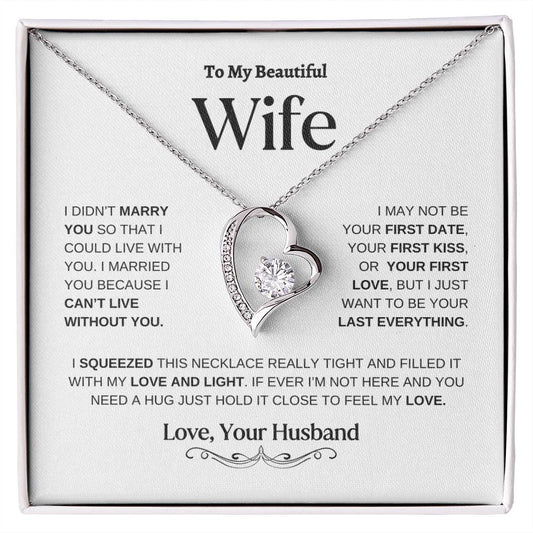 To My Beautiful Wife | Forever Love Necklace | WB V2