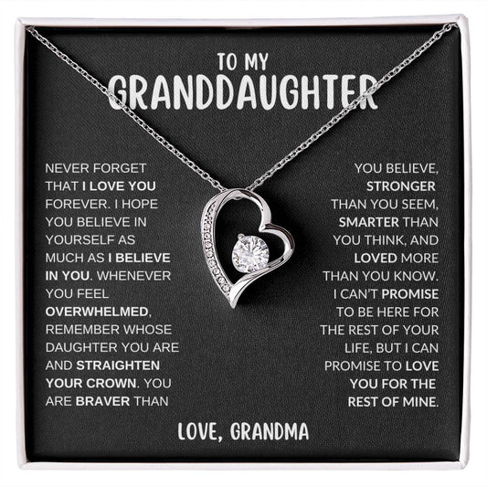 To My Granddaughter | Forever Love Necklace