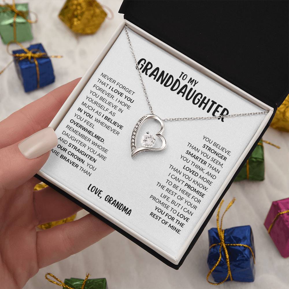 To My Granddaughter | Forever Love Necklace