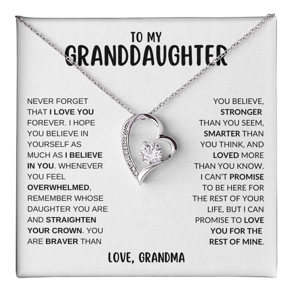 To My Granddaughter | Forever Love Necklace