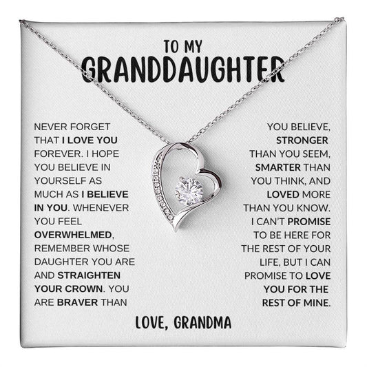 To My Granddaughter | Forever Love Necklace