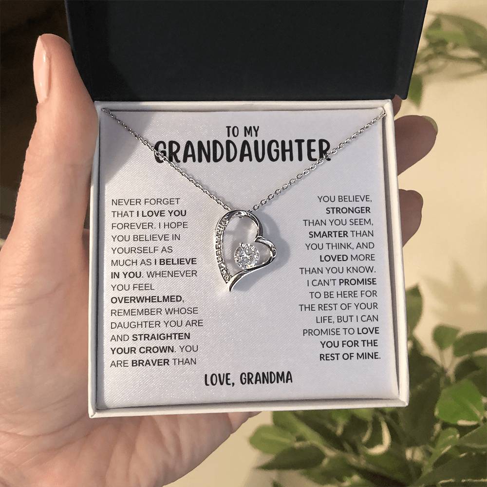 To My Granddaughter | Forever Love Necklace