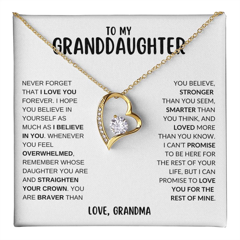 To My Granddaughter | Forever Love Necklace