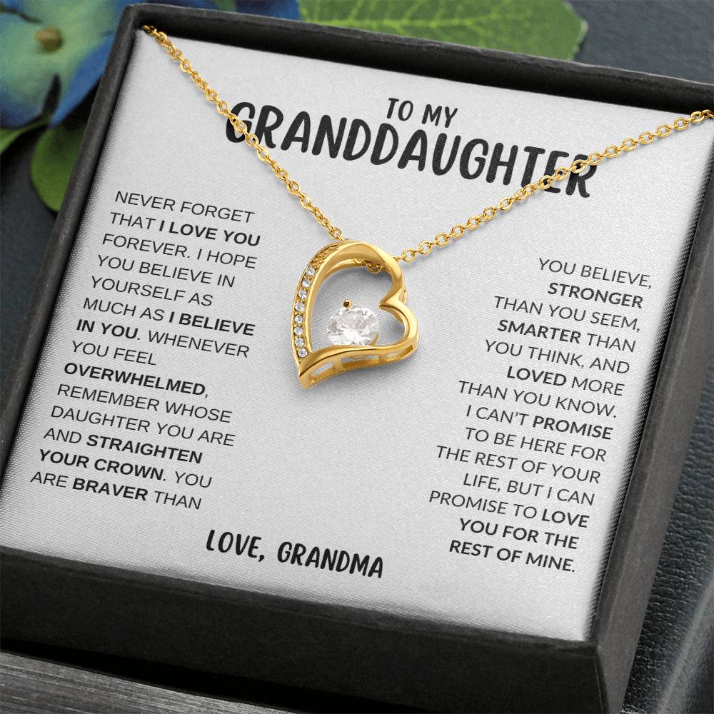 To My Granddaughter | Forever Love Necklace