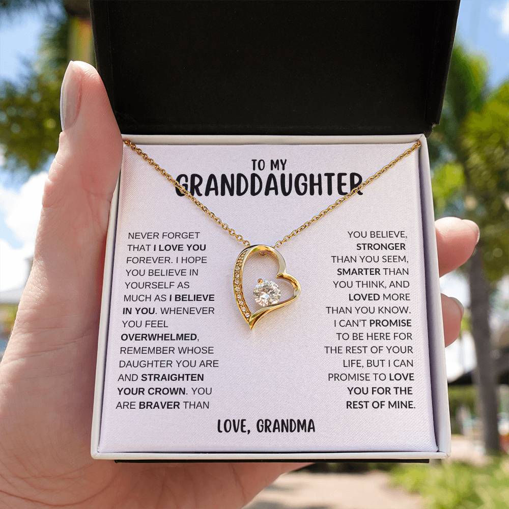 To My Granddaughter | Forever Love Necklace