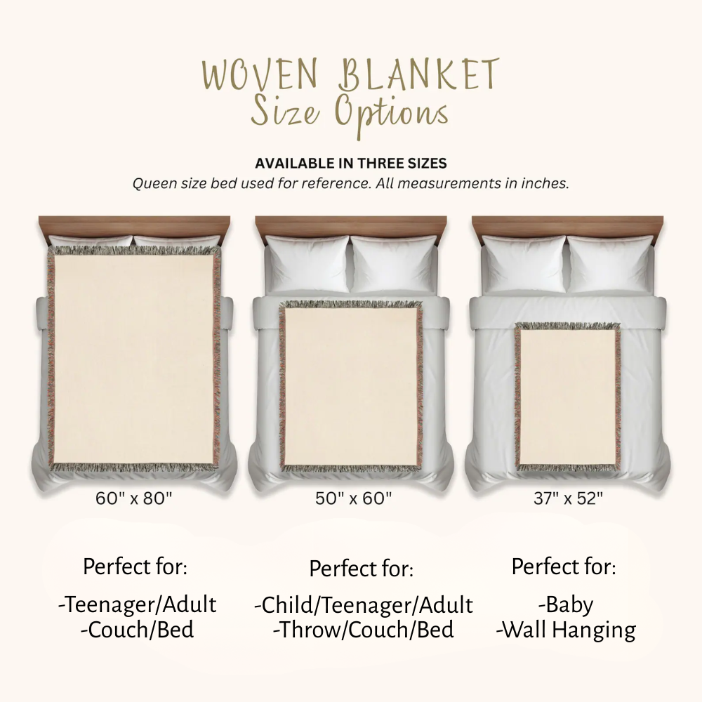 My Daughter – Personalized Woven Letter Blanket | A Hug You Can Wrap Around