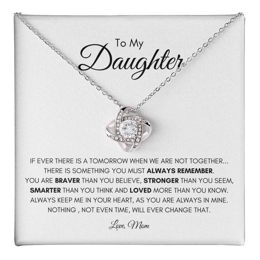 To My Daughter | Love Knot Necklace