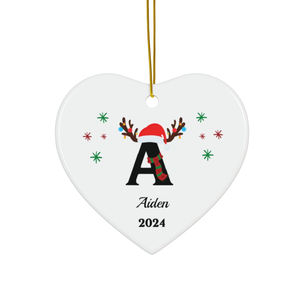 Personalized Letter Name Ornament