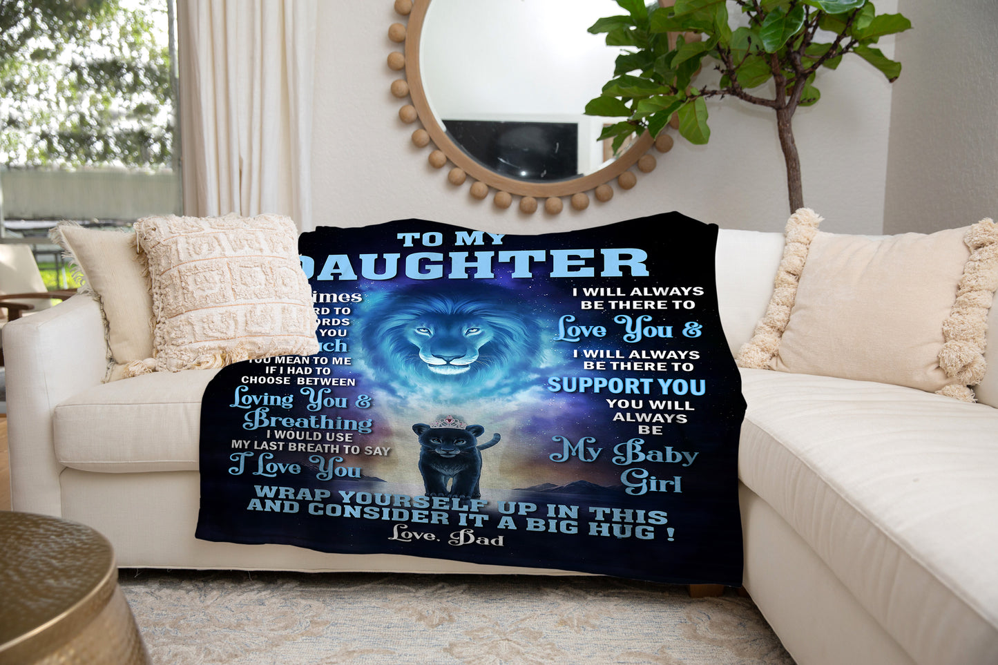 To My Daughter| Blanket From Dad |This Old Lion