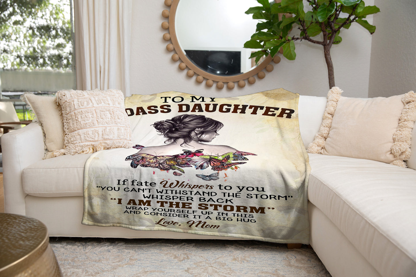 To My Badass Daughter | Blanket from Mom