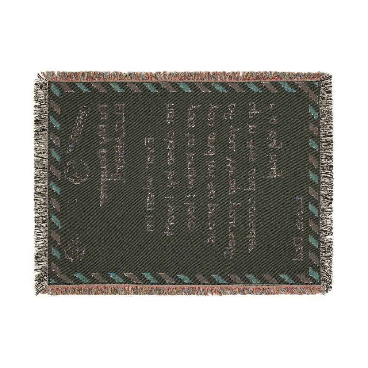 My Daughter – Personalized Woven Letter Blanket | A Hug You Can Wrap Around